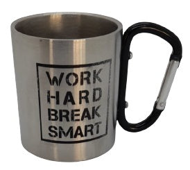 K&S Edelstahltasse WORK HARD BREAK SMART